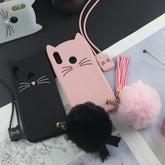 Cat With Puff Black